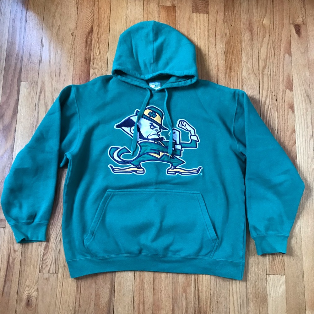 University of Notre Dame Green Fightin Irish Hoodie Large